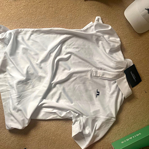 Lindeberg men white polo - j.lindeberg,